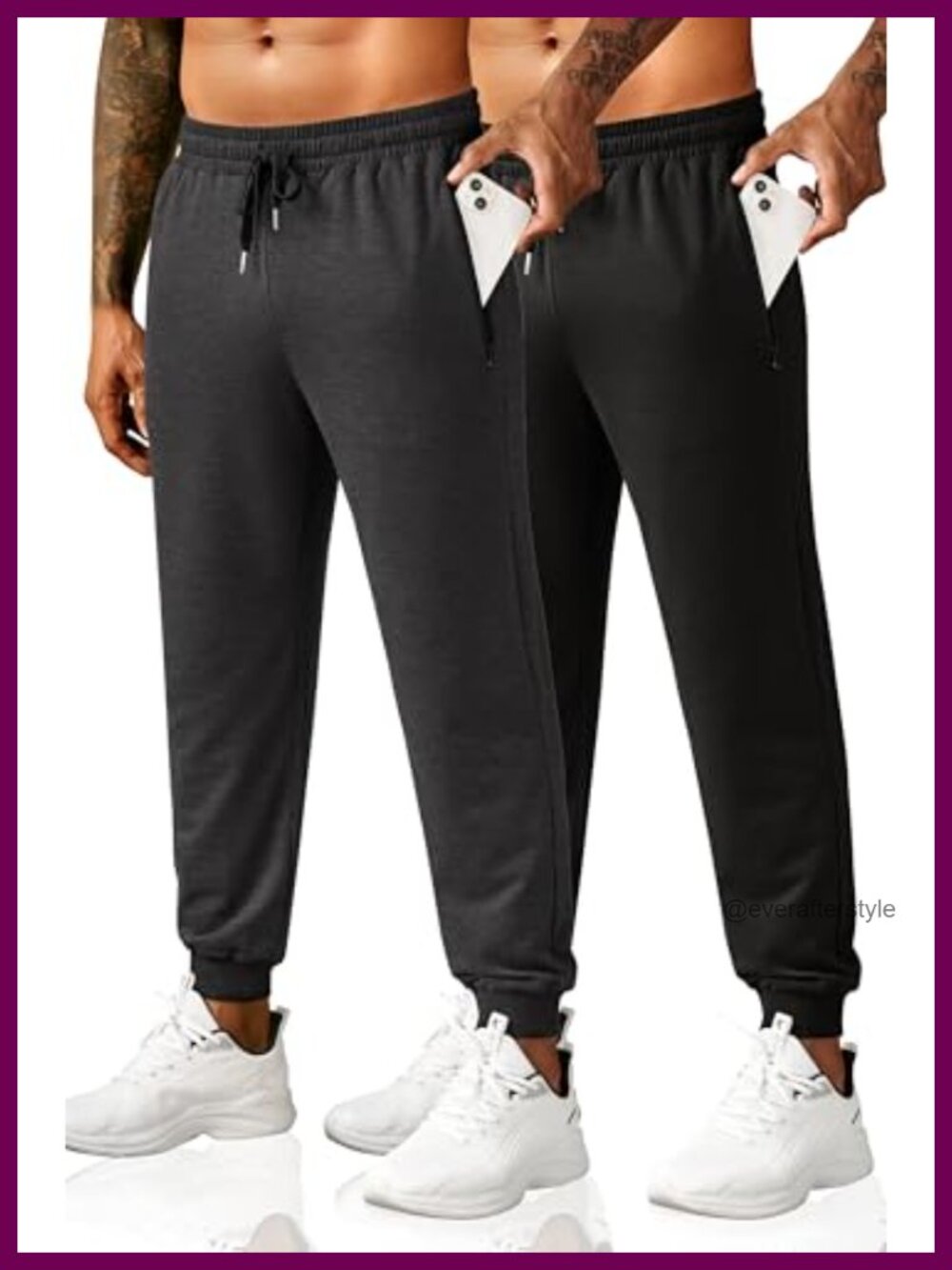 Men's Lightweight Sweatpants Joggers Athletic Gym Workout Running Pants with